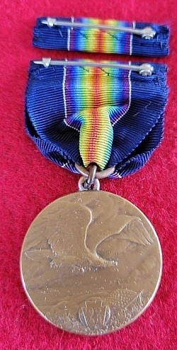 Original WWI Pennsylvania National Guard Medal with Ribbon Bar and Box