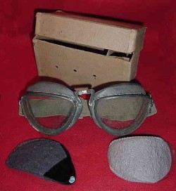 Nazi Wehrmacht Goggles in Issue Box with Extra Lenses and Capture Paper...$275 SOLD