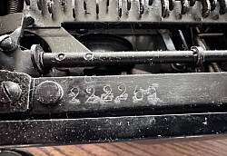 Original Nazi Portable Typewriter with the 