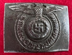 Original Nazi SS EM Steel Belt Buckle by RODO