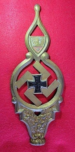 Original Nazi Reichskriegerbund Veterans' Association Flag Pole Top