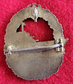 Nazi Kriegsmarine Destroyer Badge with Mounting Hook...$325 SOLD