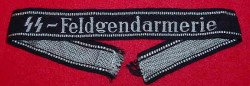 Nazi SS-Feldgendarmerie EM Cuff Title...$875 SOLD