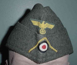 Nazi Kriegsmarine Coastal Artillery EM Overseas Cap...$325 SOLD