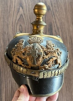 Original WWI Bavarian Artillery Officer's Kugelhelm...$400 SOLD