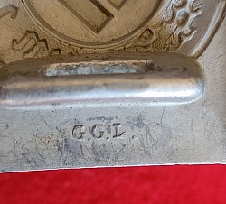 Nazi Police EM Belt Buckle by Gebrüder Gloerfeld, Lüdenscheid...$150 SOLD