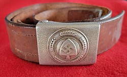 Nazi Reichsarbeitsdienst (RAD) EM Belt and Buckle Set...$175 SOLD