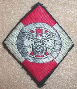 Nazi NSKK Sleeve Diamond Insignia for Former HJ Members...$75 SOLD