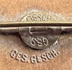 Original Nazi NSDAP Party Pin with Double-Marked 