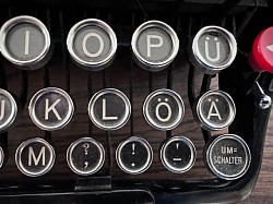 Original Nazi Portable Typewriter with the 