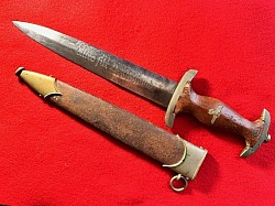 Original Nazi Early SA Dagger with Nickel Fittings (Possible 