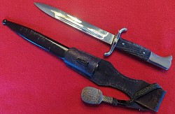 Nazi Fireman’s Dress Bayonet with Distributor Name “H. SCHELLHORN” of Offenbach/Main...$225 SOLD