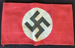 Nazi Swastika Armband with Sewn Ends...$80 SOLD