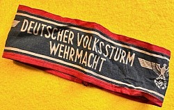 Nazi “Volkssturm” Last Ditch Forces Armband...$125 SOLD