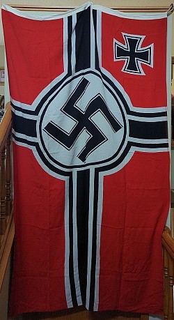 Nazi Battle Flag with Halyard Rope...$595 SOLD