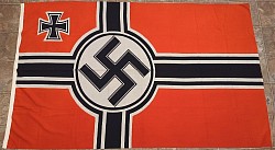 Nazi Kriegsmarine-Marked Battle Flag by Plutzer & Brill...$595 SOLD