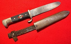 Nazi Hitler Youth Knife with Faint Motto by J.A. HENCKELS...$375 SOLD