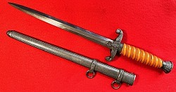 Nazi Army Officer's Dress Dagger with All-Nickel Fittings...$450 SOLD