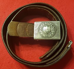 Nazi Army EM Combat Belt With Buckle And Tab Dated 1940...$175 SOLD