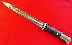 Nazi K98 Bayonet with POST-WAR Etched Blade...$250 SOLD