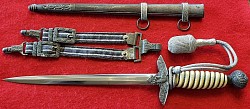 Nazi Luftwaffe 2nd Model Dagger by Alcosa with Hangers and Portapee...$750 SOLD