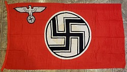 Nazi State Service Flag with Hanging Loops...$350 SOLD