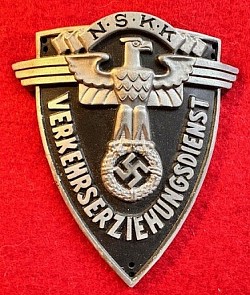 Nazi NSKK Traffic Educator's (Verkehrserziehungsdienst) Sleeve Badge...$225 SOLD