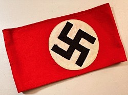 Nazi NSDAP Wool Armband with RZM Tag (WWII Veteran Bring-Back)...$185 SOLD