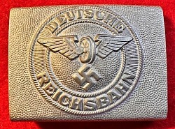 Nazi Reichsbahn Railroad Police EM Belt Buckle...$275 SOLD
