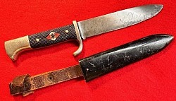 Nazi Earlier Hitler Youth Knife with Motto with Rare 
