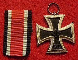 Nazi Iron Cross 2nd Class with Ribbon (WWII Vet Bring-Back)...$150 SOLD
