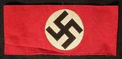 Nazi Swastika Armband with Sewn Ends...$115 SOLD