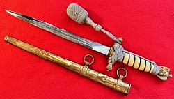 Nazi Kriegsmarine Officer's Dress Dagger by Carl Eickhorn with Portapee...$825 SOLD