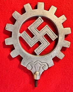 Nazi Deutsches Arbeitsfront (DAF) Labor Corps Flag Pole Top...$325 SOLD