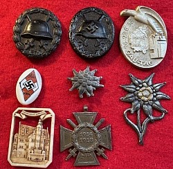 Group of 8 Original WWI and WWII German Badges...$250 group SOLD