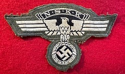 Nazi Larger NSKK Embroidered Eagle/Swastika Patch (WW2 Veteran 