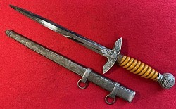 Nazi Luftwaffe 2nd Model Dagger by Carl Julius Krebs of Solingen...$575 SOLD