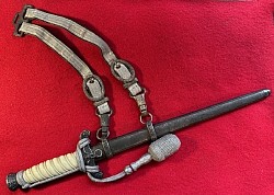 Nazi Army Officer's Dress Dagger by Alcoso with Hangers and Portapee...$625 SOLD