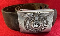 Nazi SS EM Belt Buckle Marked 