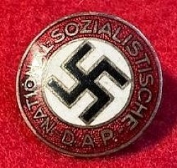 Nazi Early 1930's Steinhauer & Lück NSDAP Party Pin...$195 SOLD
