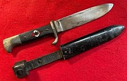 Nazi Hitler Youth Knife with Scarce Maker Code 