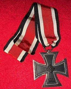 Nazi Iron Cross 2nd Class with Ring Numbered 