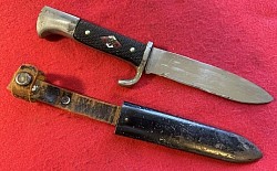 Nazi Early Hitler Youth Knife with Motto by Scarcer Maker  