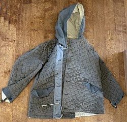 Nazi Wehrmacht Reversible Dark Green-and-White Quilted Winter Parka...$695 SOLD